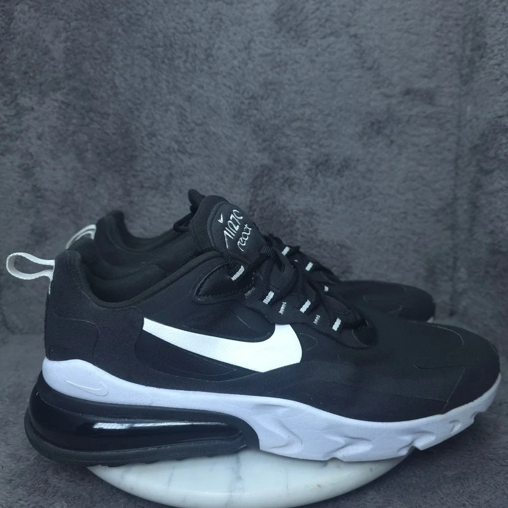 Nike Air Max 270 React Sneakers Mens Black White CI3866-004